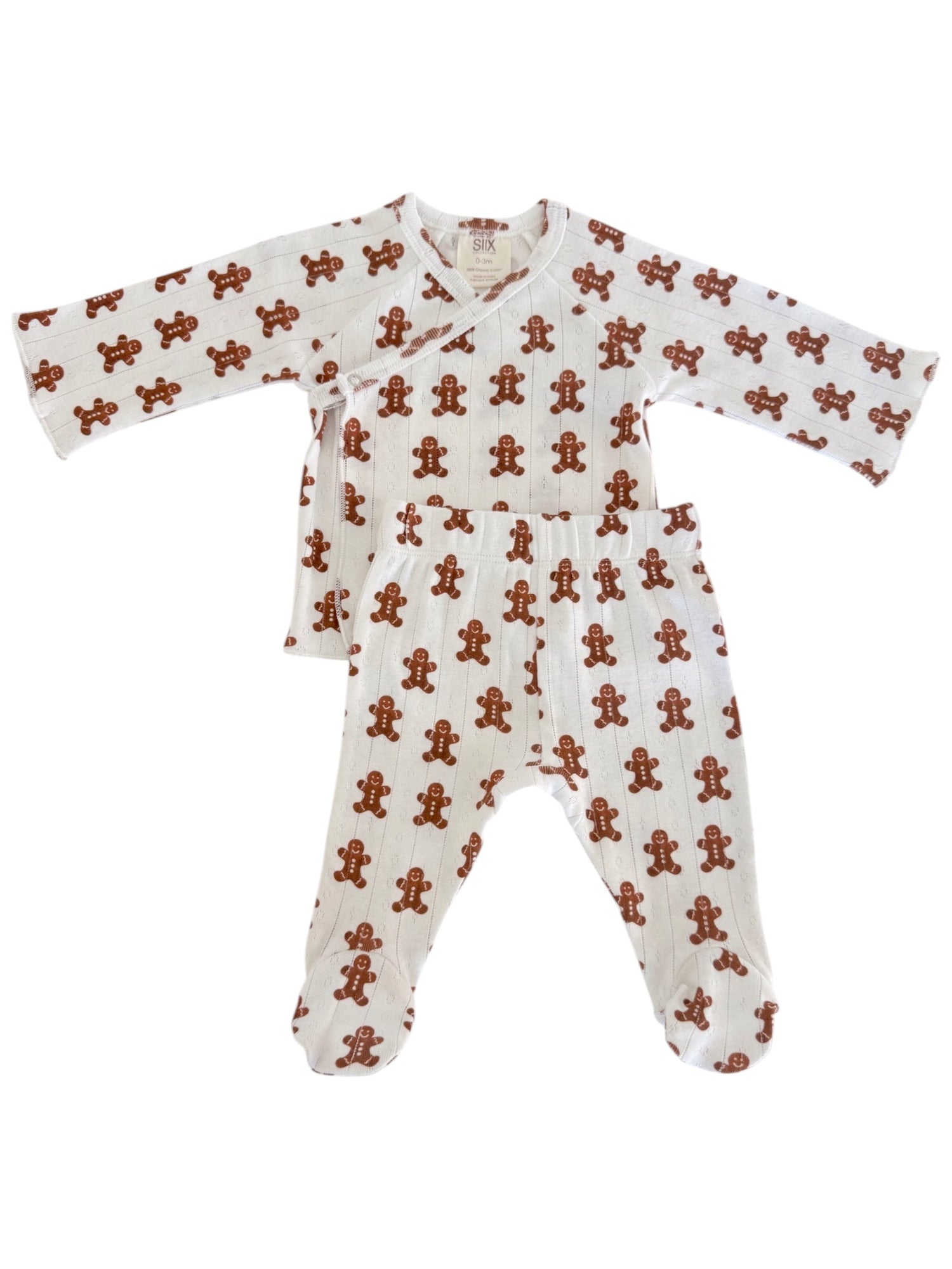 Gingerbread / Organic Pointelle Newborn Set