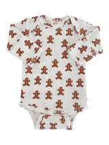 Gingerbread / Organic Pointelle Long Sleeve Bodysuit