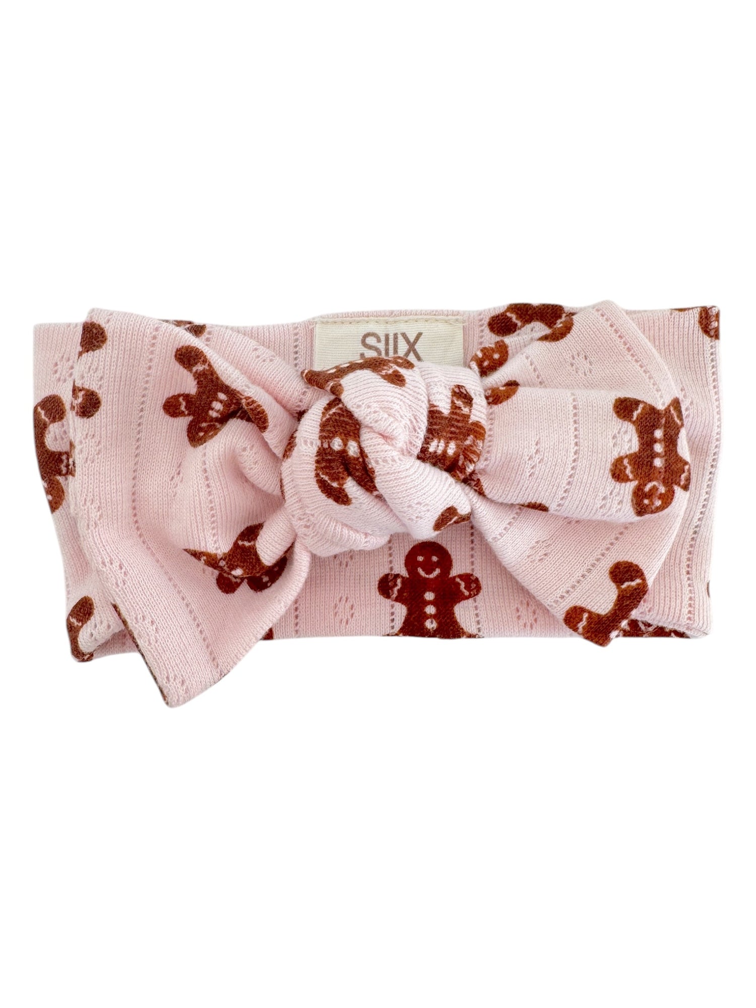 Blush Gingerbread / Organic Pointelle Bow