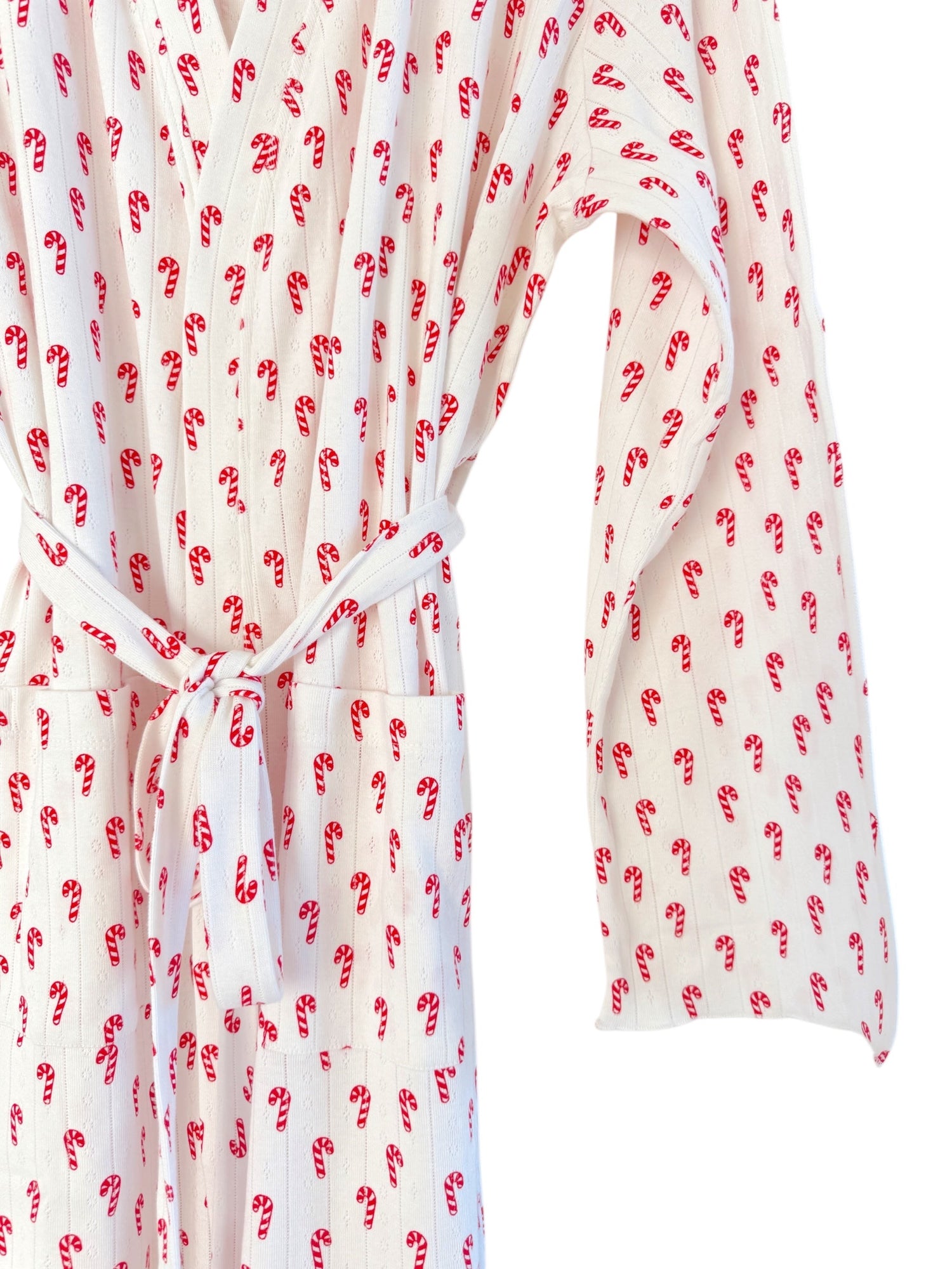 Candy Cane / Organic Pointelle Women's Robe
