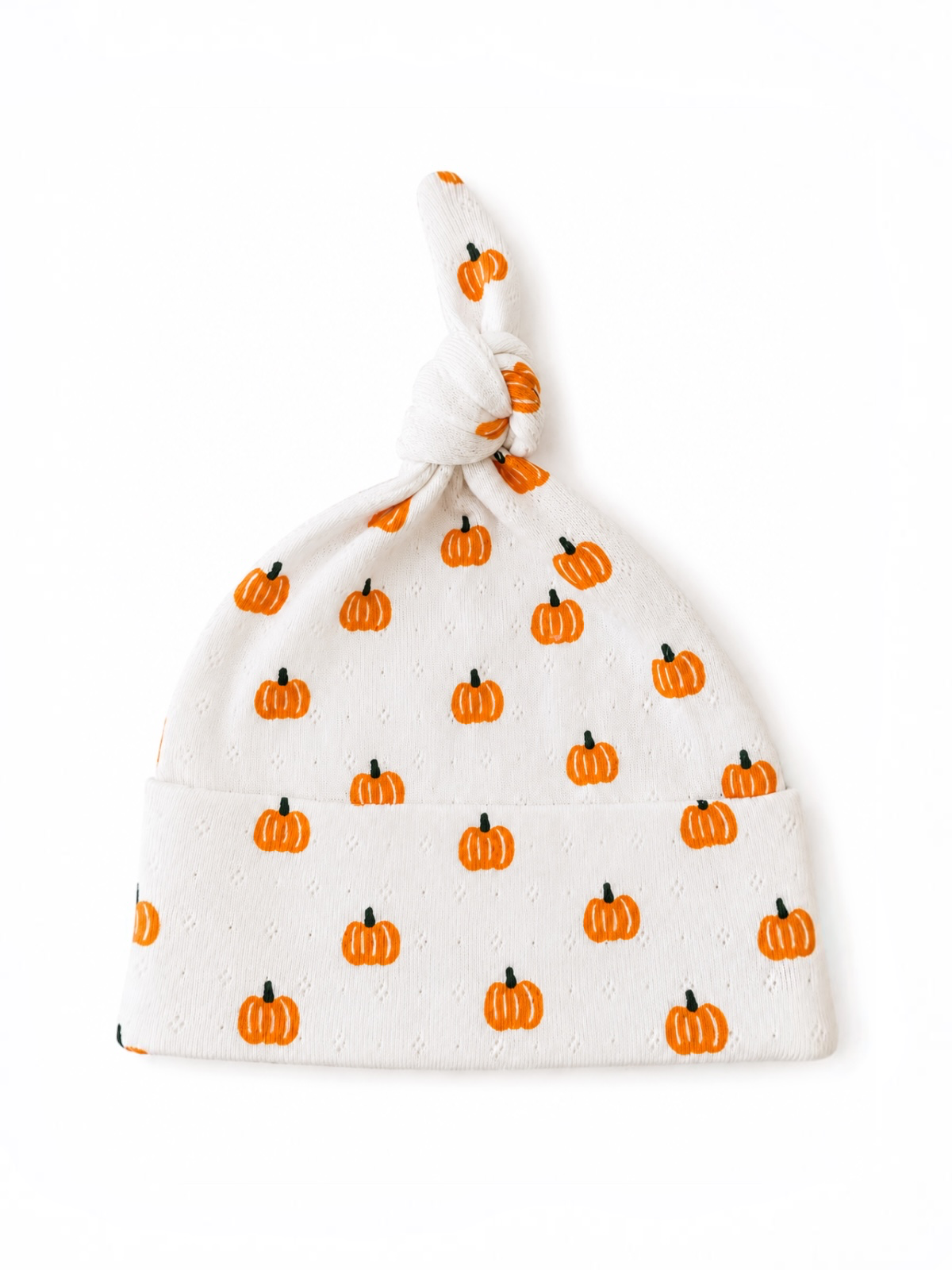 Pumpkin / Organic Pointelle Beanie