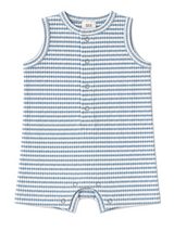 Dusty Blue Stripe / Ribbed Shortie