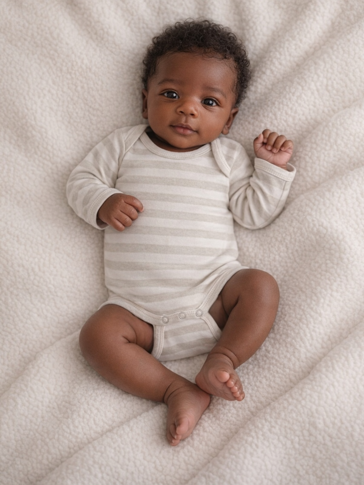 Sage Stripe / Organic Long Sleeve Bodysuit