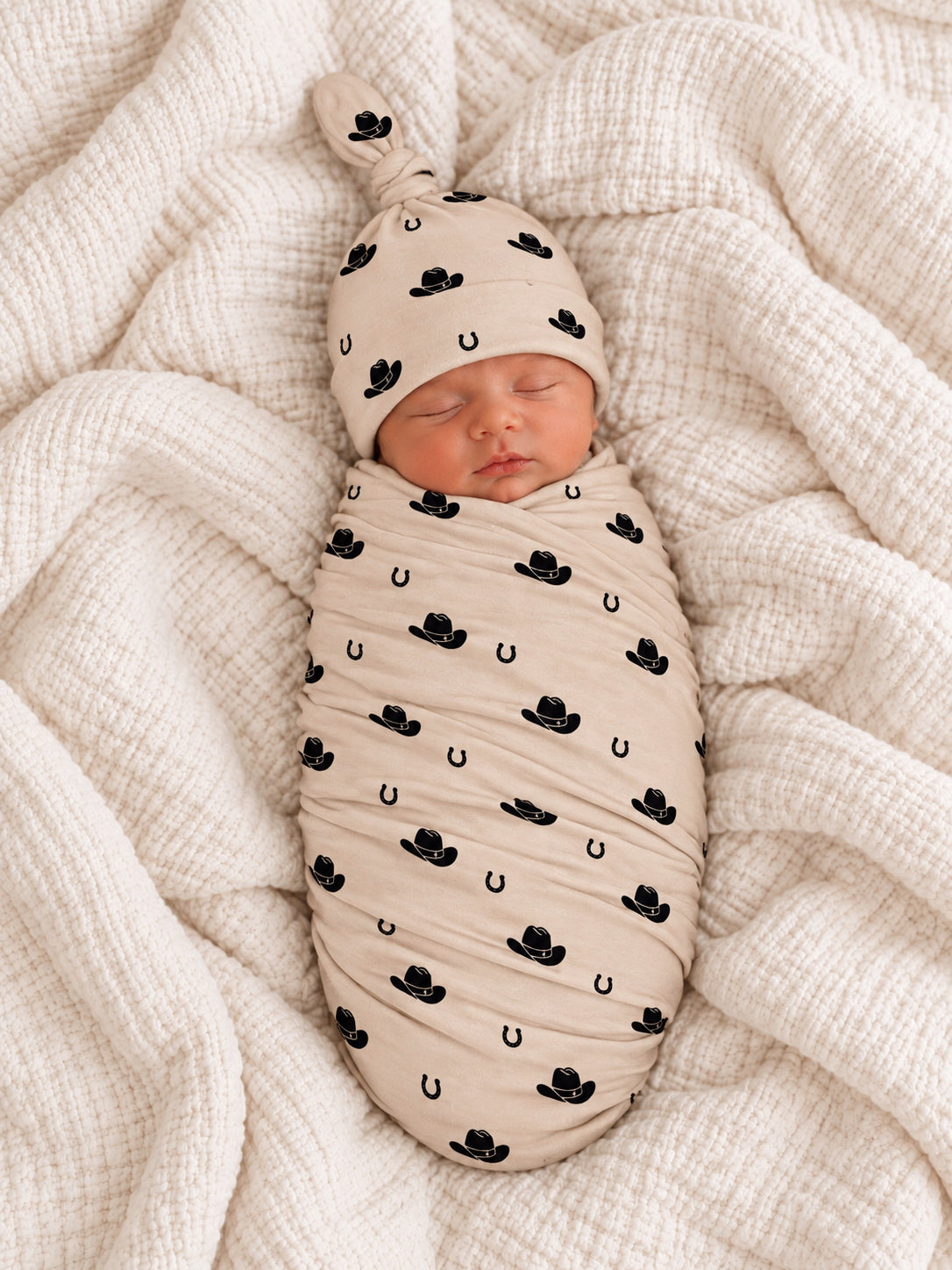 Cowboy Hats / Organic Cotton Swaddle