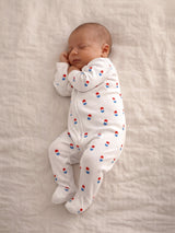 Popsicle / Organic Pointelle 2-Way Zip Footie