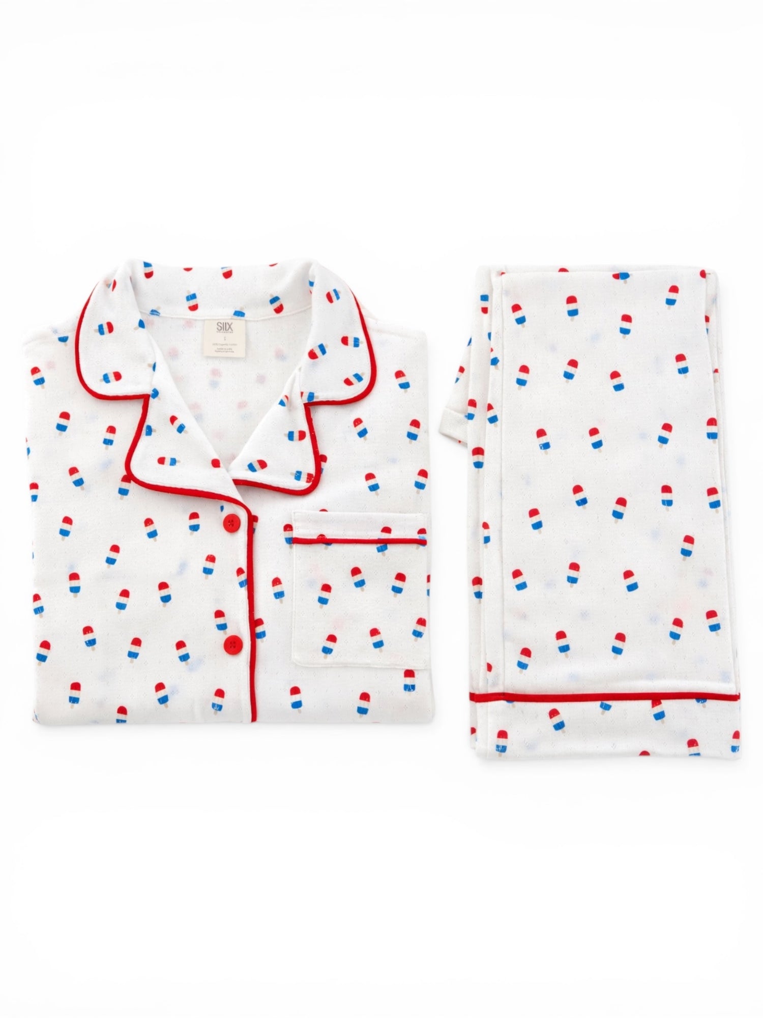Popsicle / Organic Pointelle Women's Short Sleeve Lounge Set