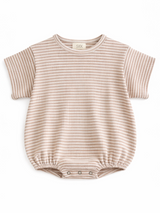 Tan Stripe / Ribbed T-Shirt Bubble