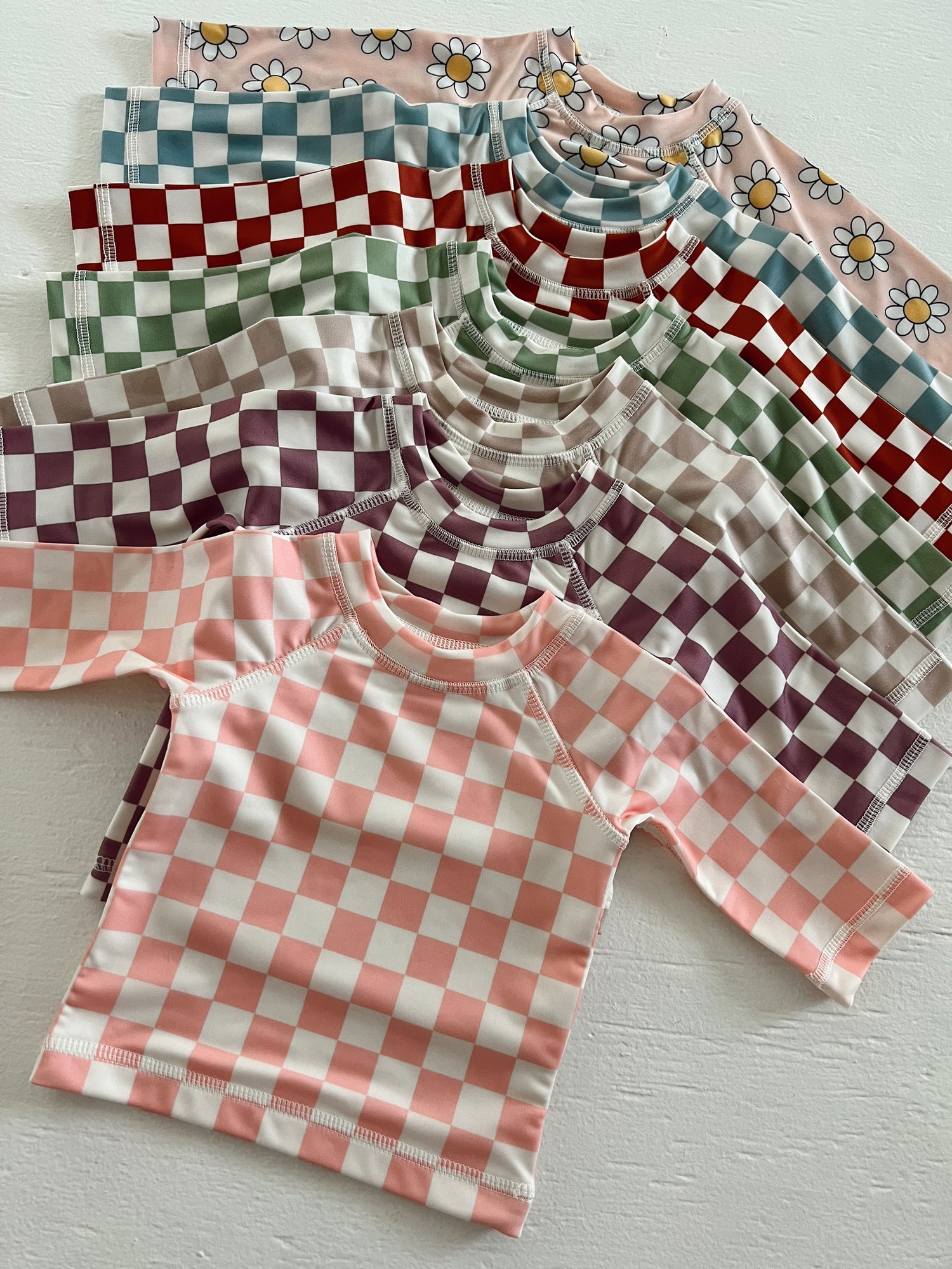 Stracciatella Checkerboard / Mar Rashguard Set / UPF 50+