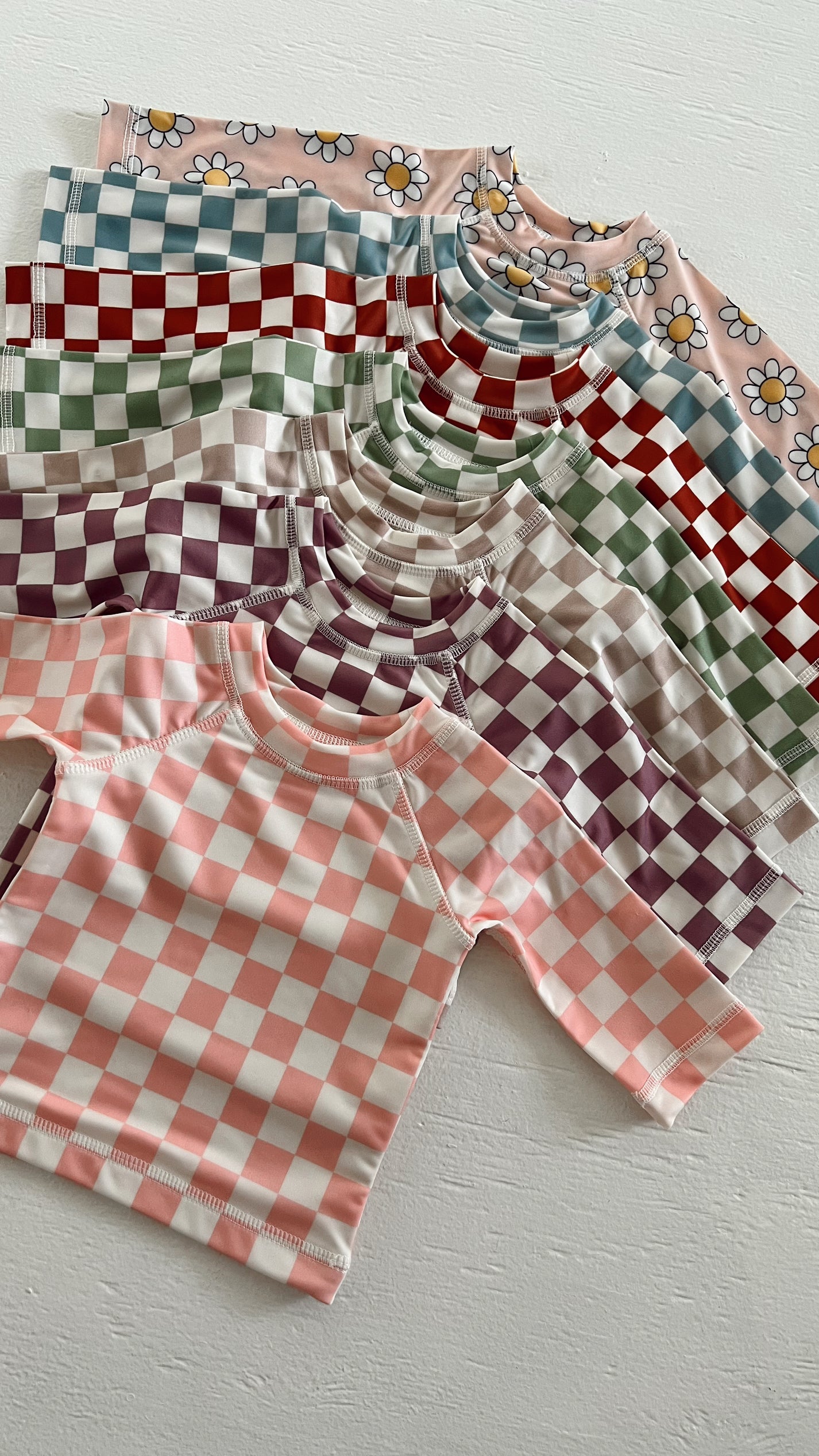 Stracciatella Checkerboard / Mar Rashguard Set / UPF 50+