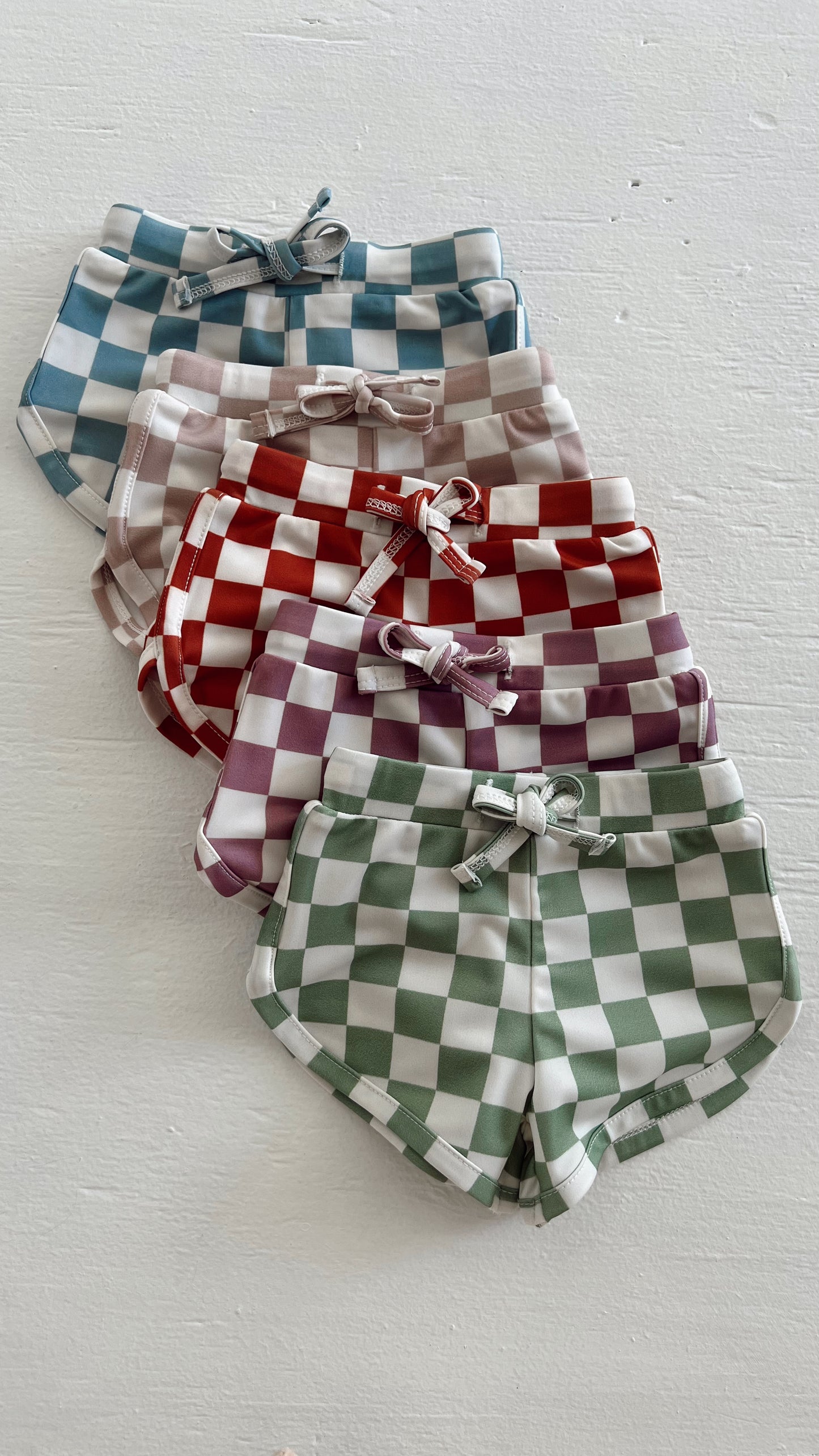 Stracciatella Checkerboard / Laguna Swim Short / UPF 50+