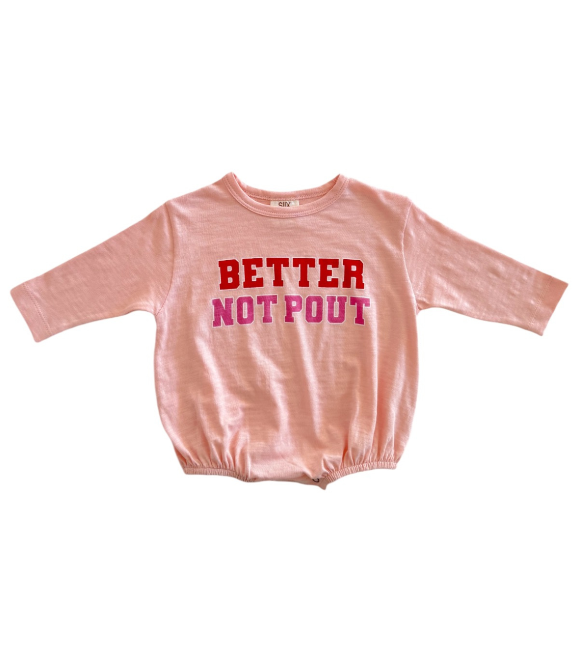 Better Not Pout / Organic Long Sleeve T-Shirt Bubble