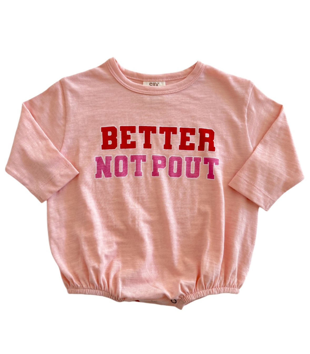 Better Not Pout / Organic Long Sleeve T-Shirt Bubble