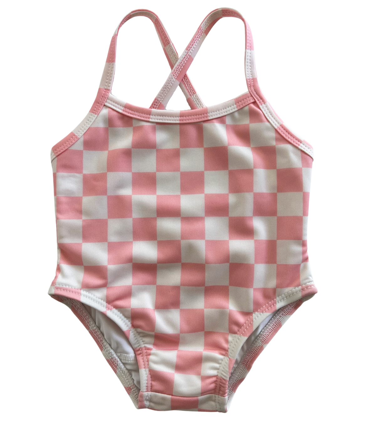 Strawberry Shortcake Checkerboard / Marina Swimsuit / UPF 50+