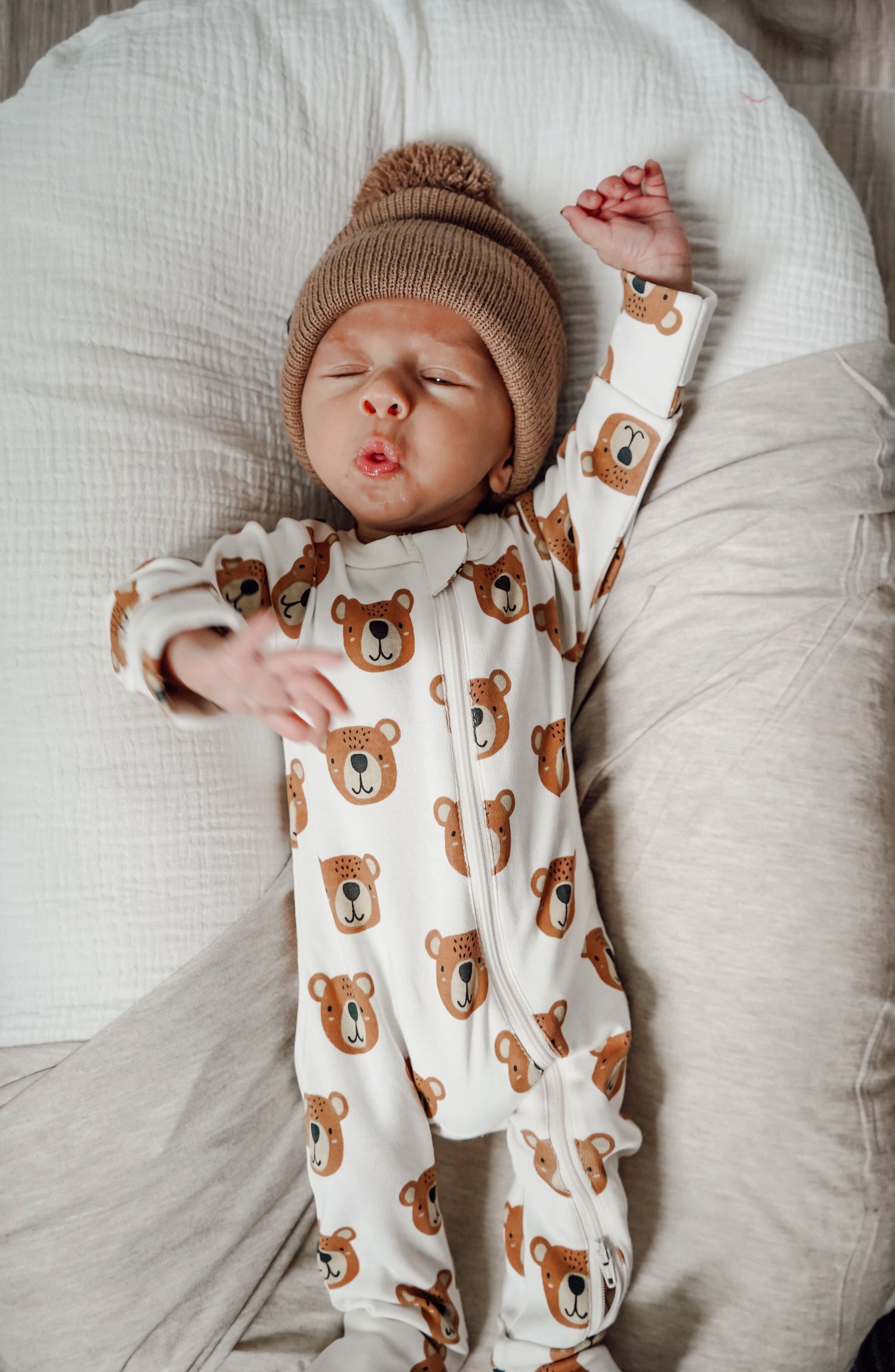 Baby Bear / Organic 2-Way Zip Romper