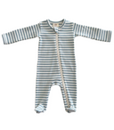 Woven Print Footie - Dusty Pink main image 1