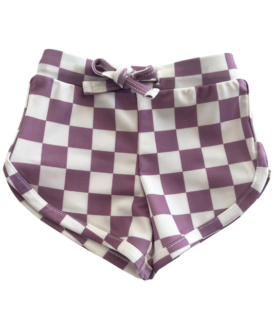 Berry Cheesecake Checkerboard / Laguna Swim Short / UPF 50+