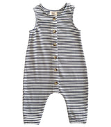 Black Stripe / Organic Ribbed Bay Jumpsuit