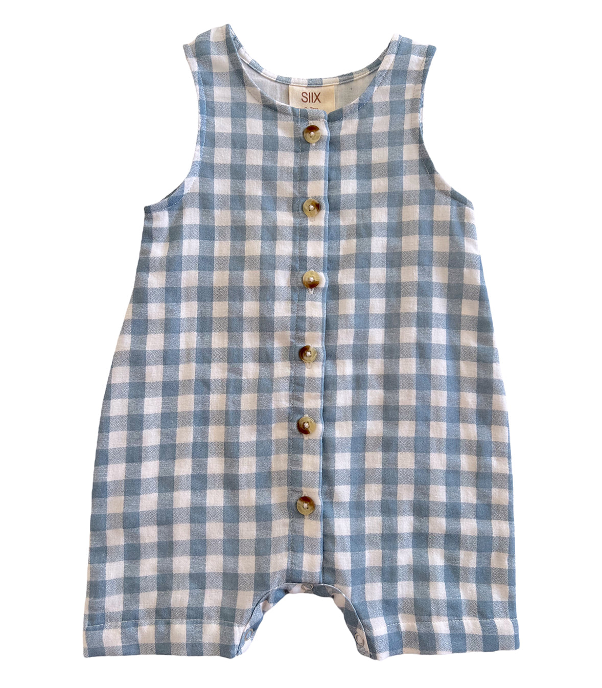 Blue Gingham / Organic Bay Shortie