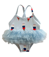 Blue Ice Cream / Ariel Tutu Swimsuit / UPF 50+