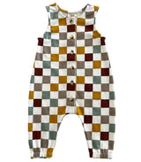 Cannoli Checkerboard / Organic Bay Jumpsuit