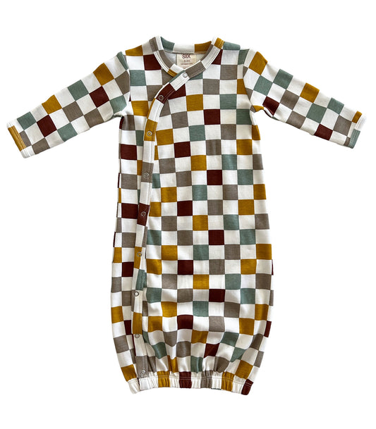 Cannoli Checkerboard / Organic Gown