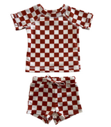 Stracciatella Checkerboard / Cove Rashguard Set / UPF 50+