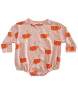 Pumpkin Mug Pink / Organic Long Sleeve T-Shirt Bubble