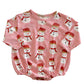 Snowman Pink / Organic Long Sleeve T-Shirt Bubble