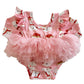 Snowman Pink / Organic Long Sleeve Tutu Bodysuit