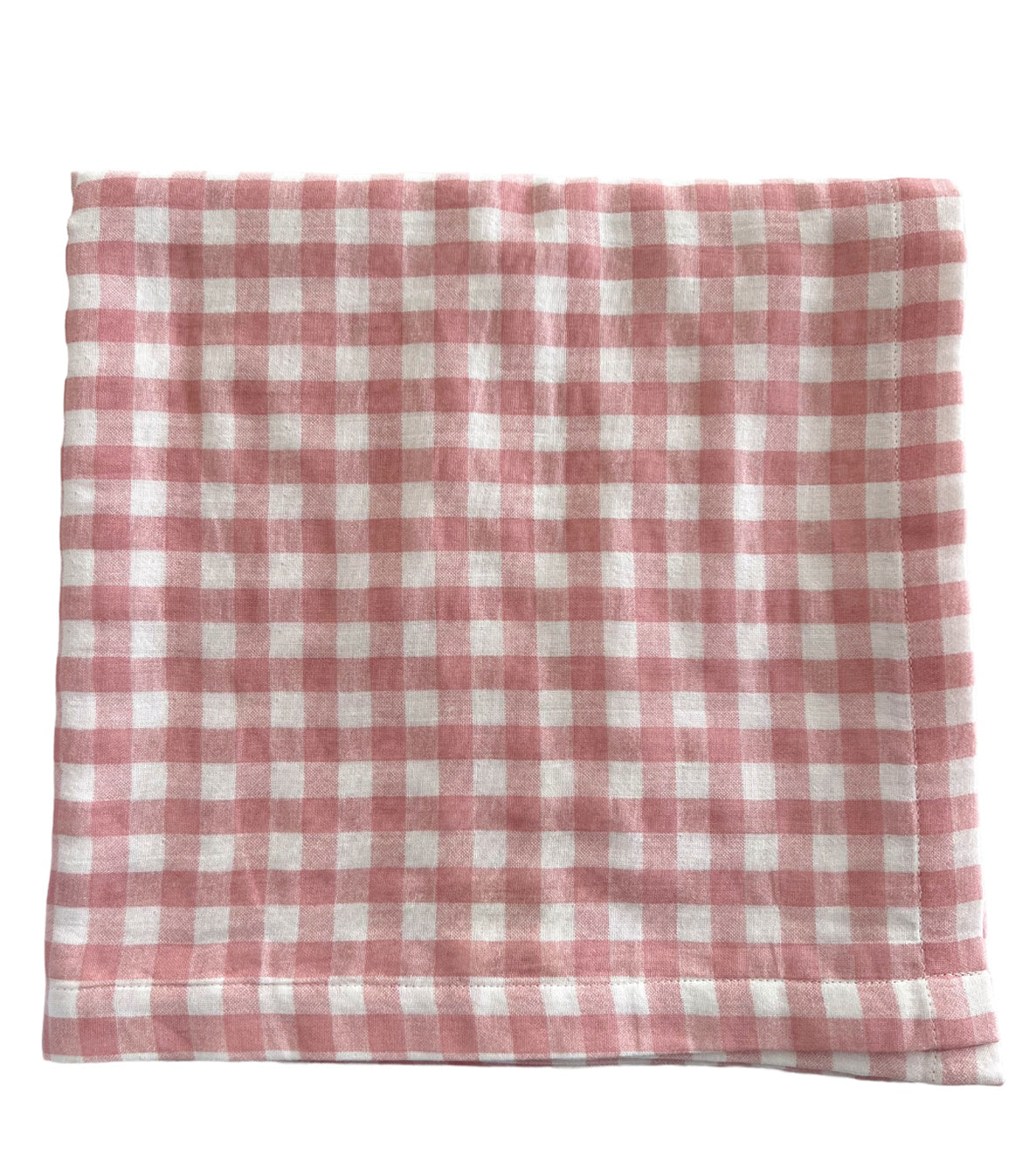 Pink Gingham / Organic Swaddle