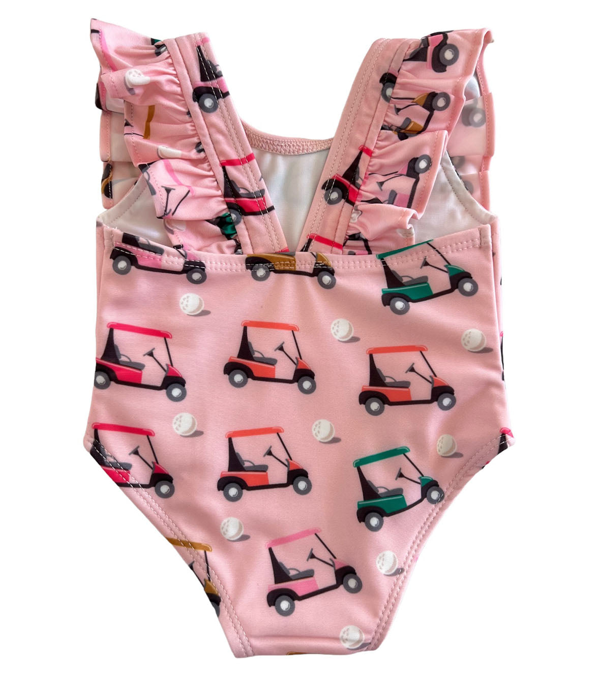 Pink Golf Cart / Monaco Swimsuit / UPF 50+