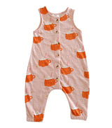 Pumpkin Mug Pink / Organic Bay Jumpsuit