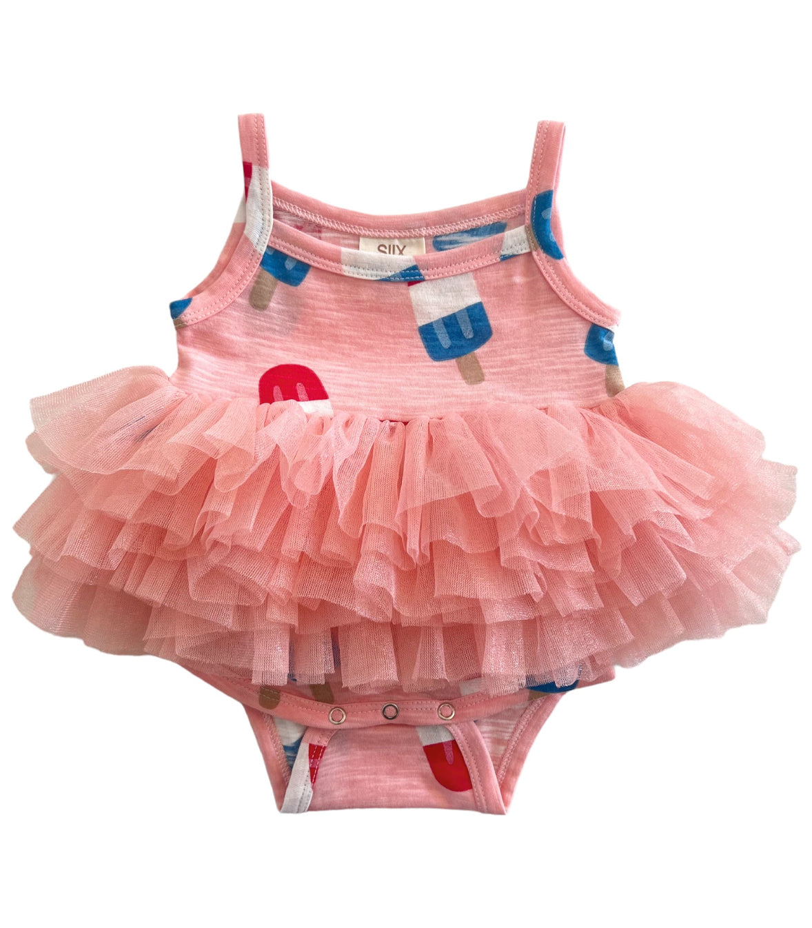 Popsicle Pink / Organic Tutu Bodysuit