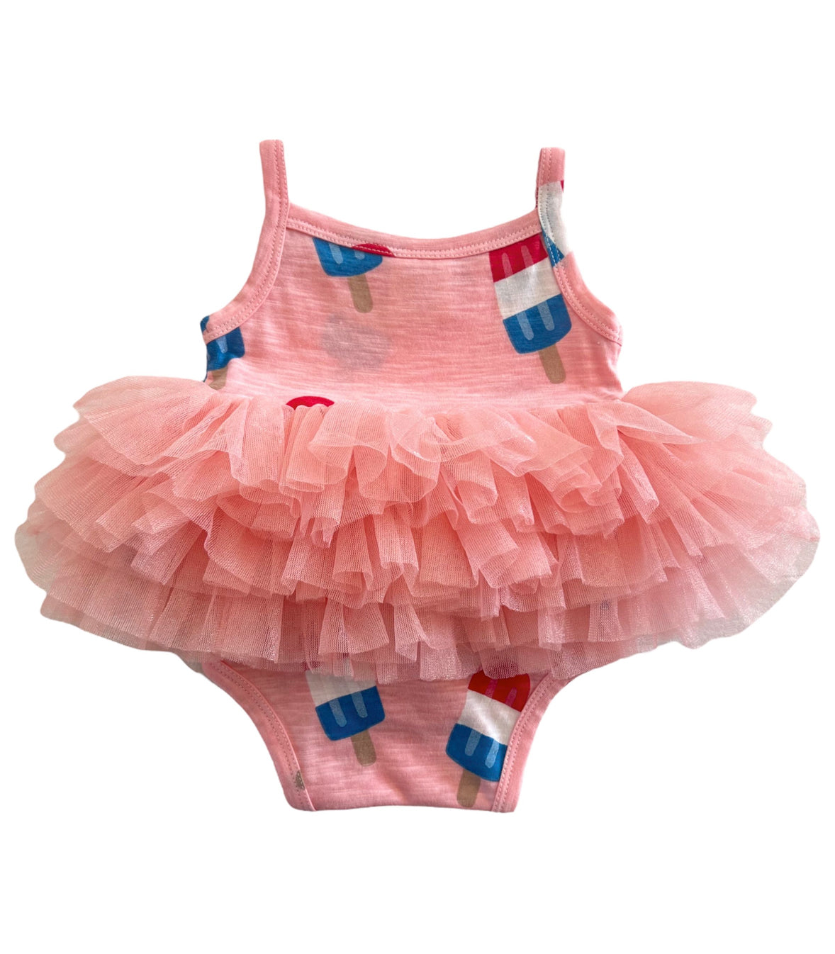 Popsicle Pink / Organic Tutu Bodysuit