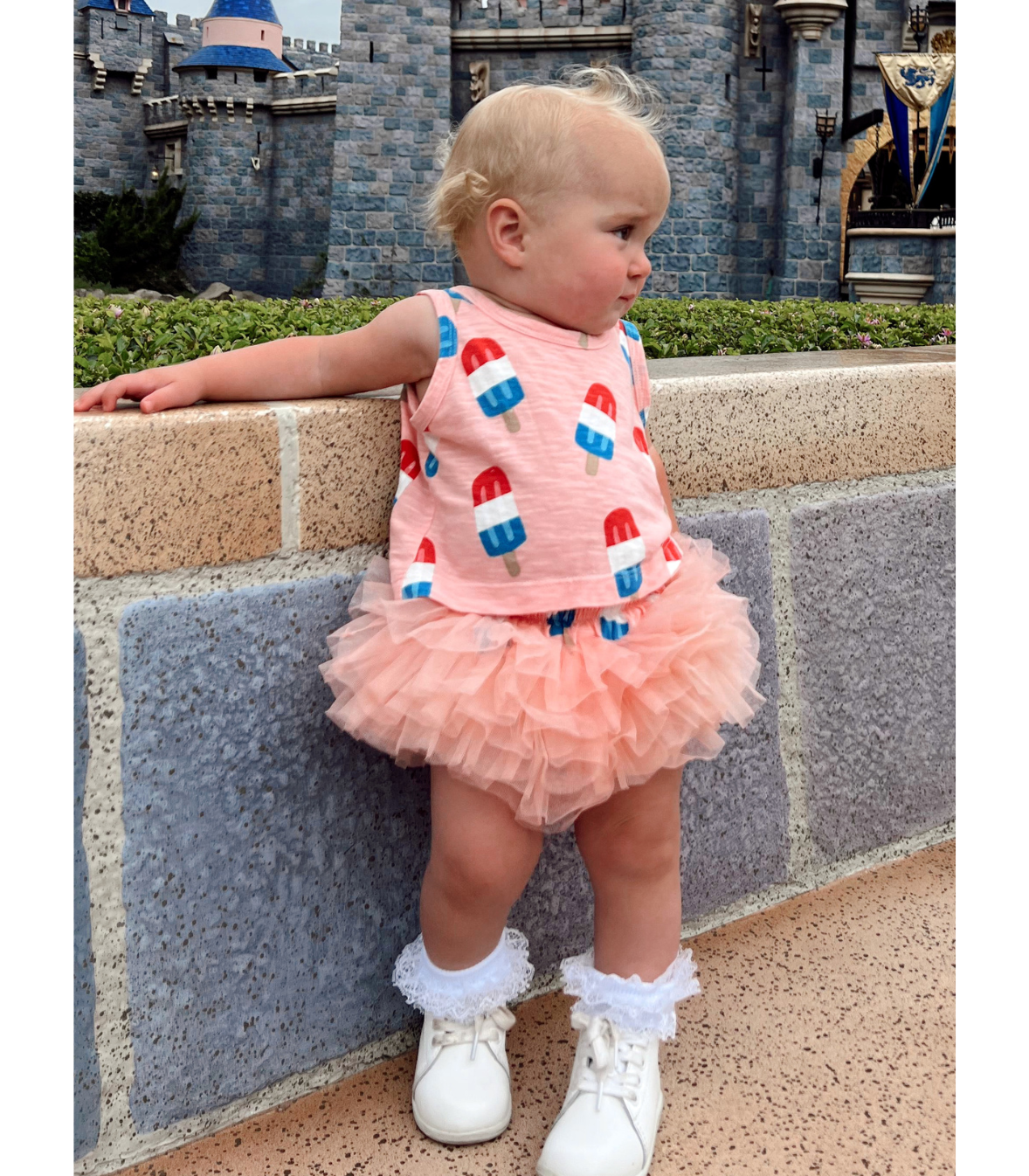 Popsicle Pink / Organic Tutu Bloomer Set