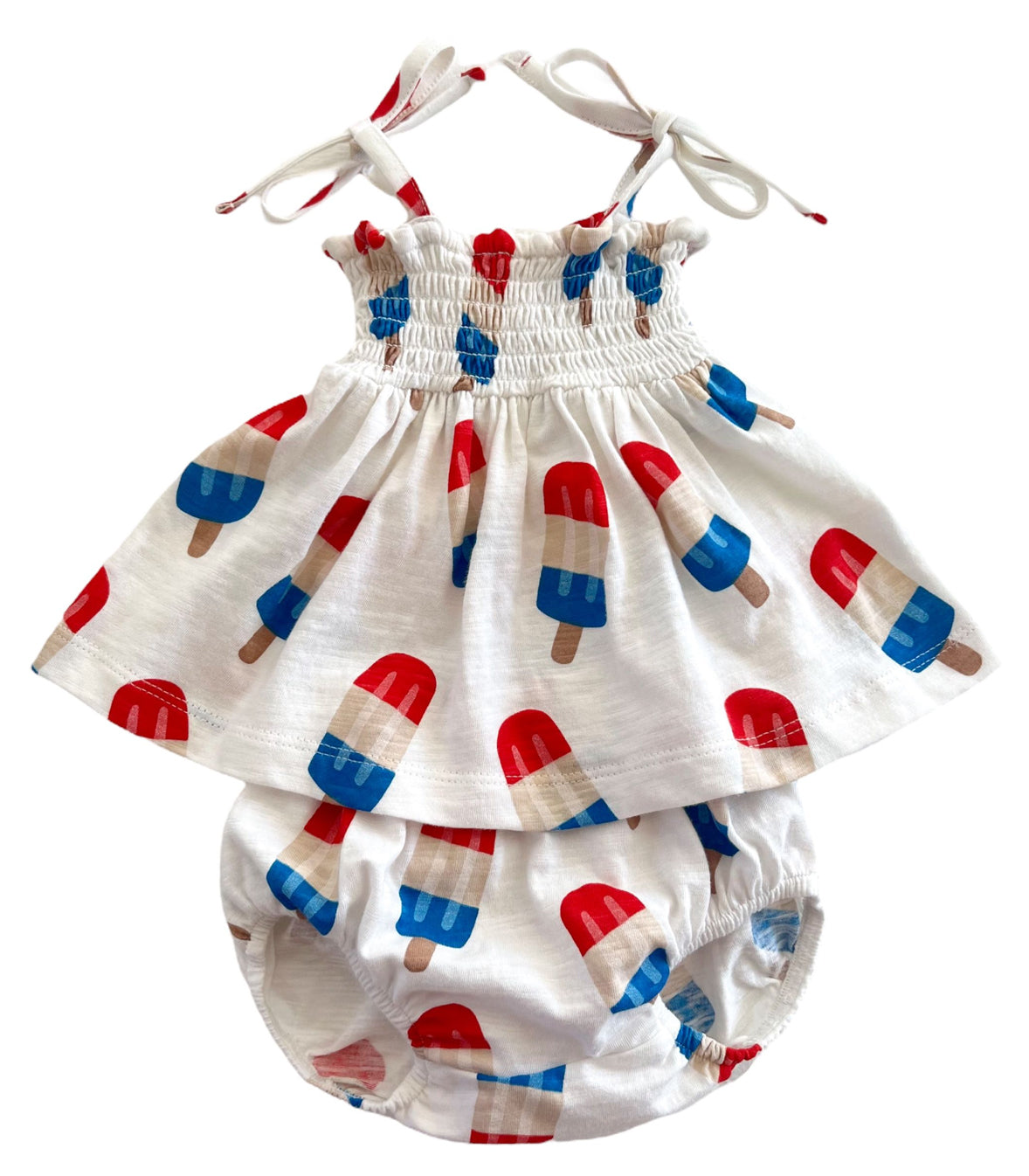 Popsicle / Organic Smocked Set