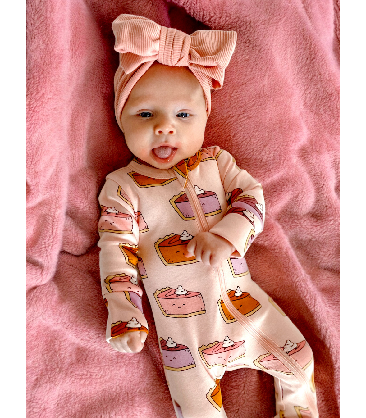 Pumpkin Pie / Organic 2-Way Zip Romper