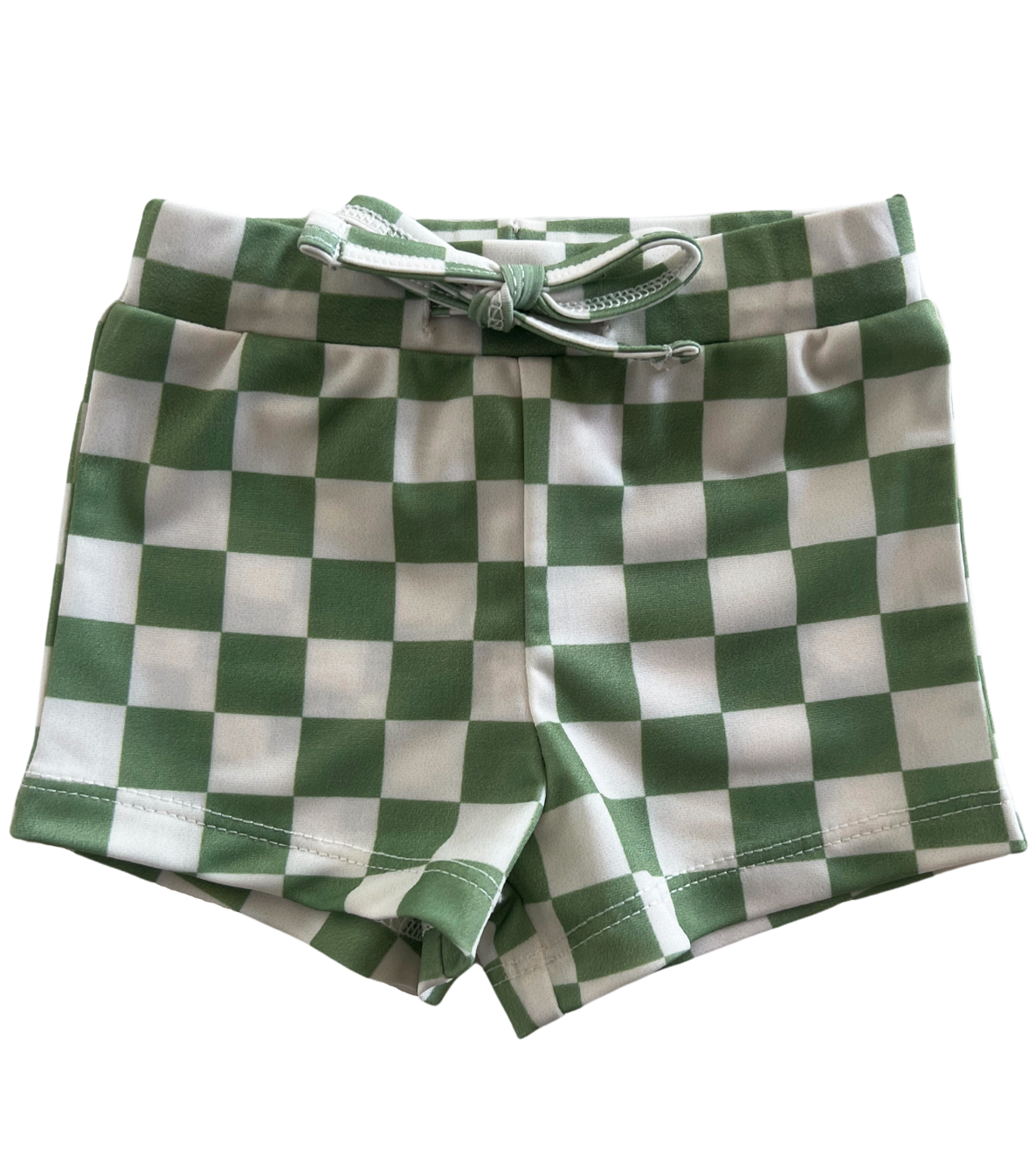 Lime Checkerboard / Riviera Swim Short / UPF 50+