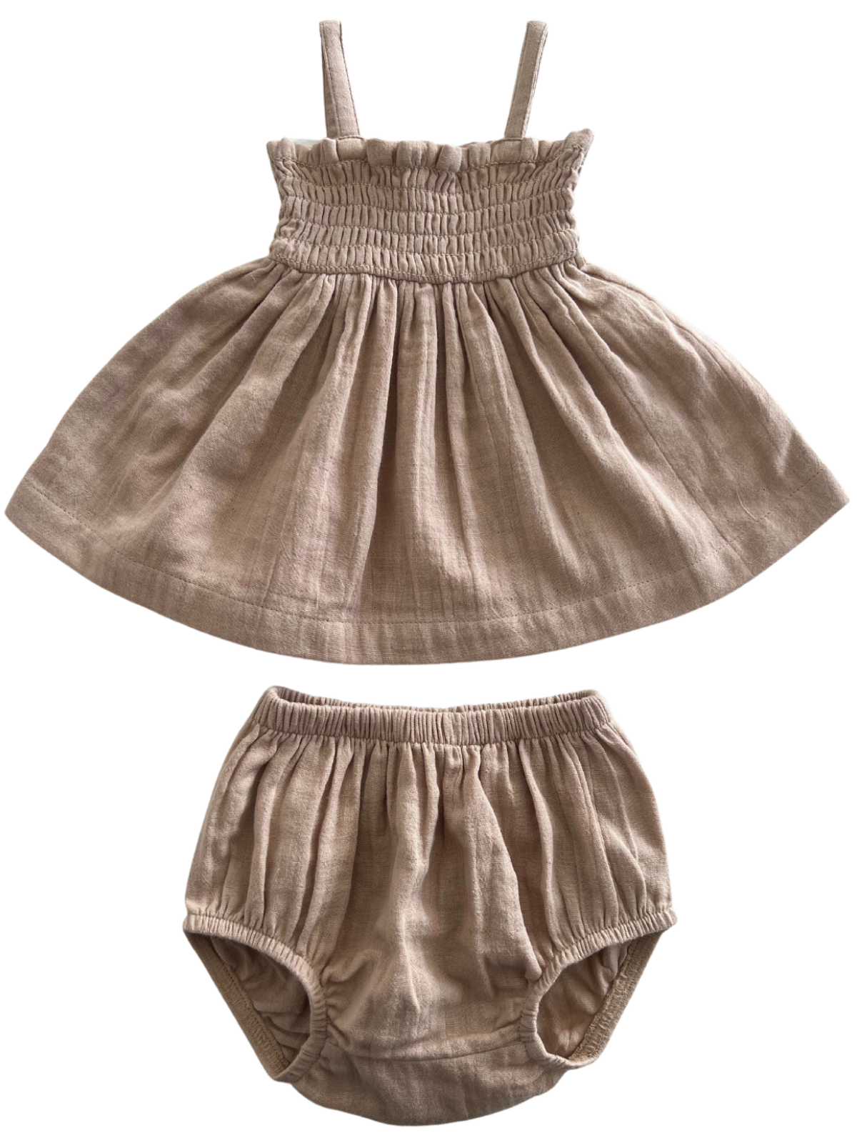 Sand / Organic Smocked Set