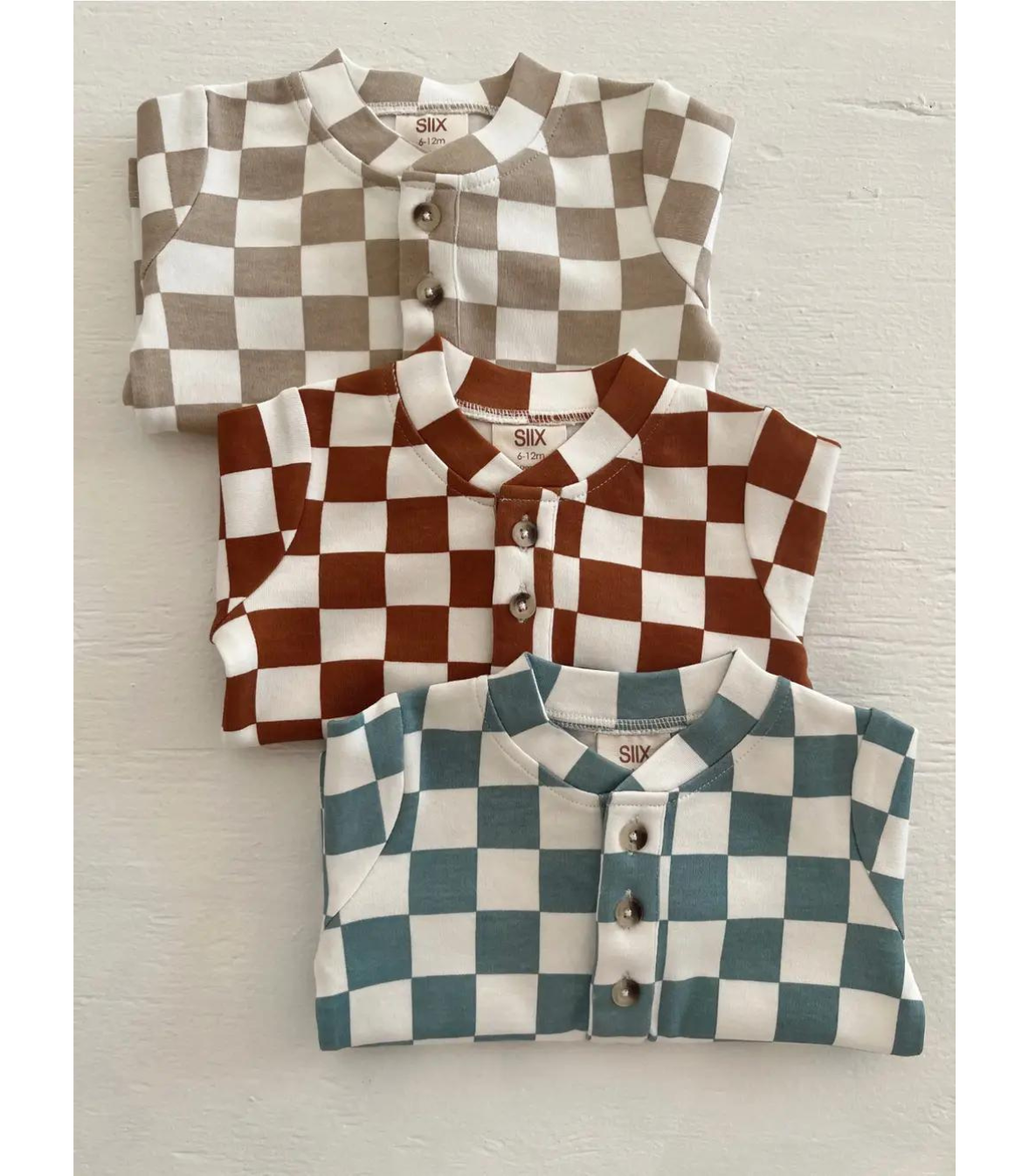 Stracciatella Checkerboard / Organic Wells Top + Pant Set