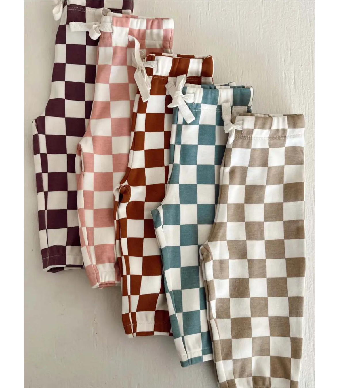 Stracciatella Checkerboard / Organic Wells Top + Pant Set