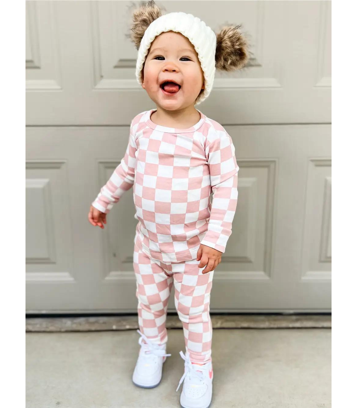 Strawberry Shortcake Checkerboard / Organic 2-Piece Set