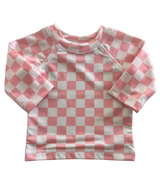 Strawberry Shortcake Checkerboard / Maui Rashguard / UPF 50+