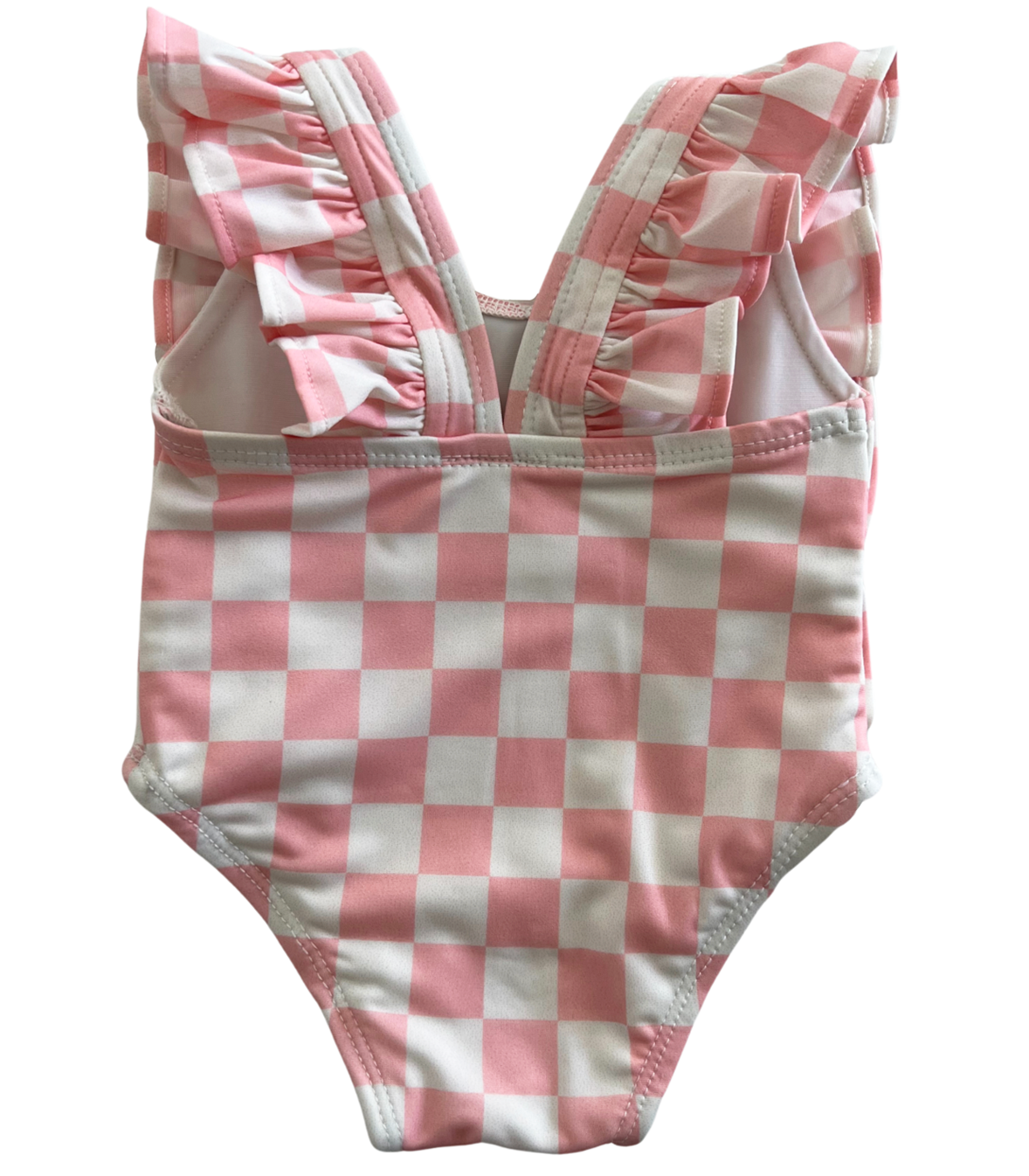 Strawberry Shortcake Checkerboard / Monaco Swimsuit / UPF 50+