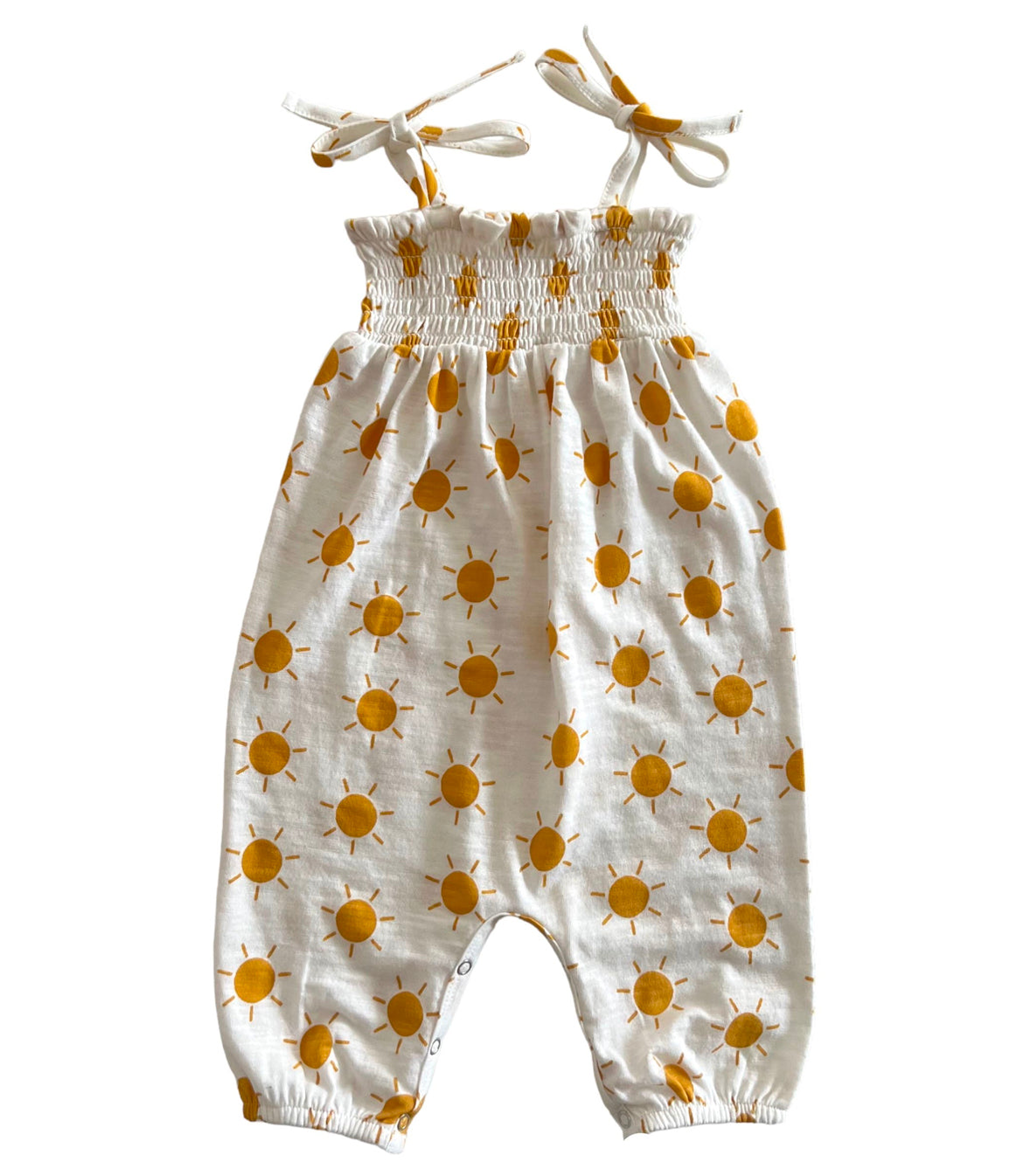 Sun / Organic Smocked Jumpsuit