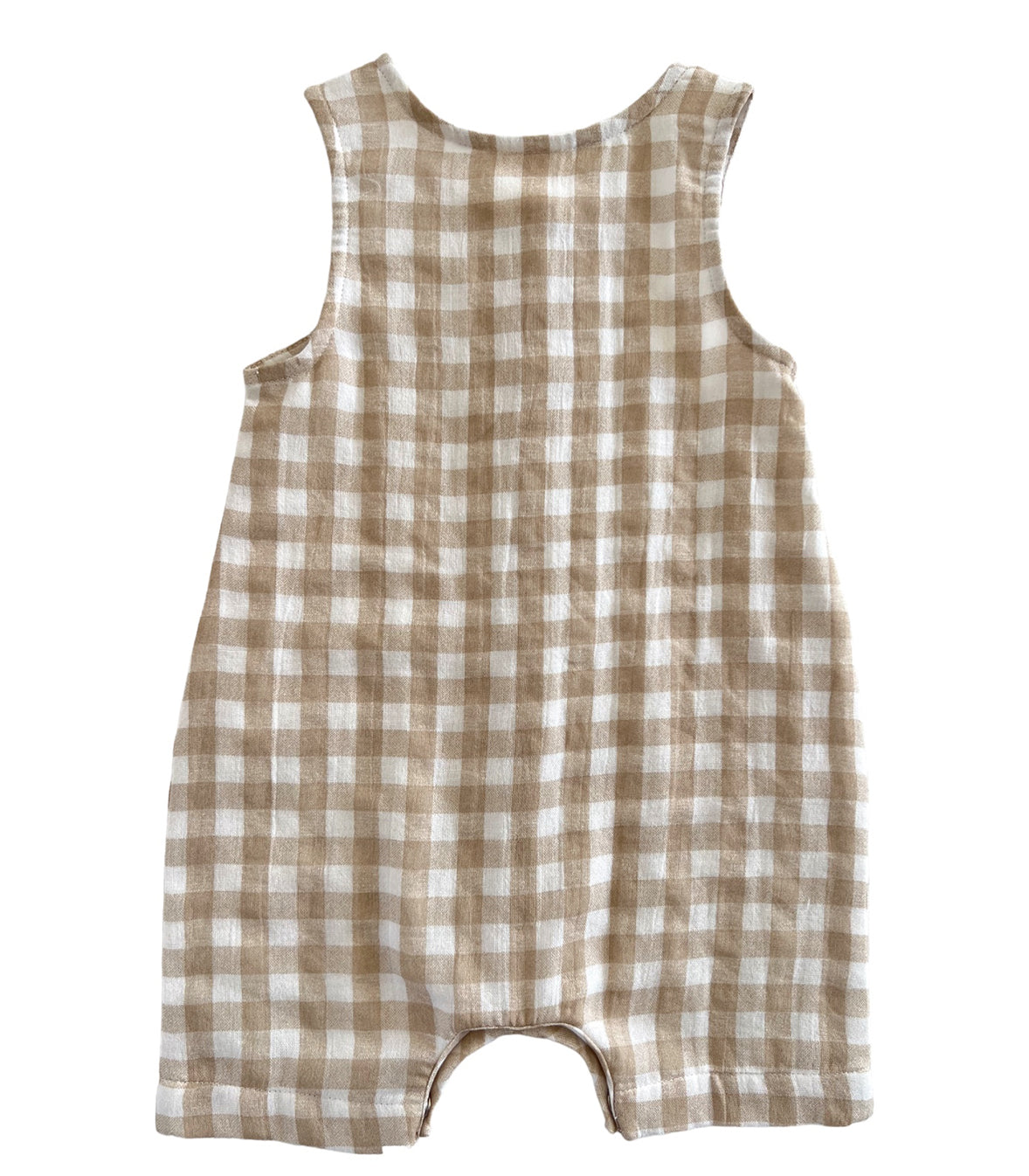 Tan Gingham / Organic Bay Shortie