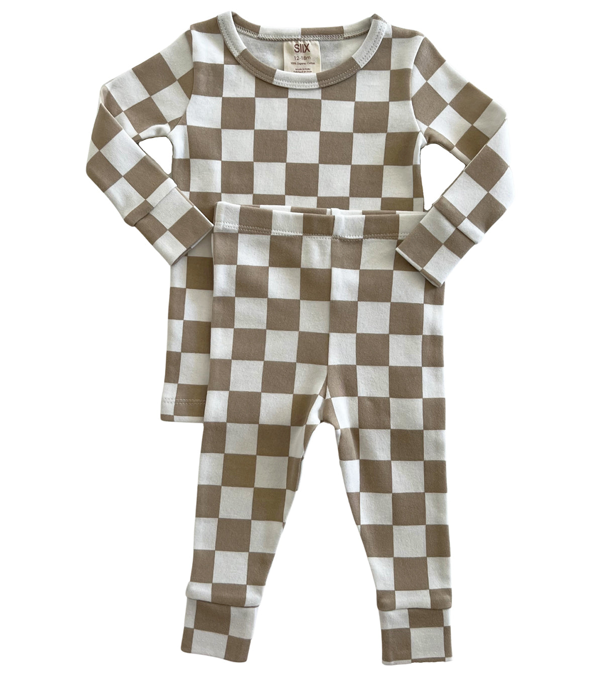 Tiramisu Checkerboard / Organic 2-Piece Set