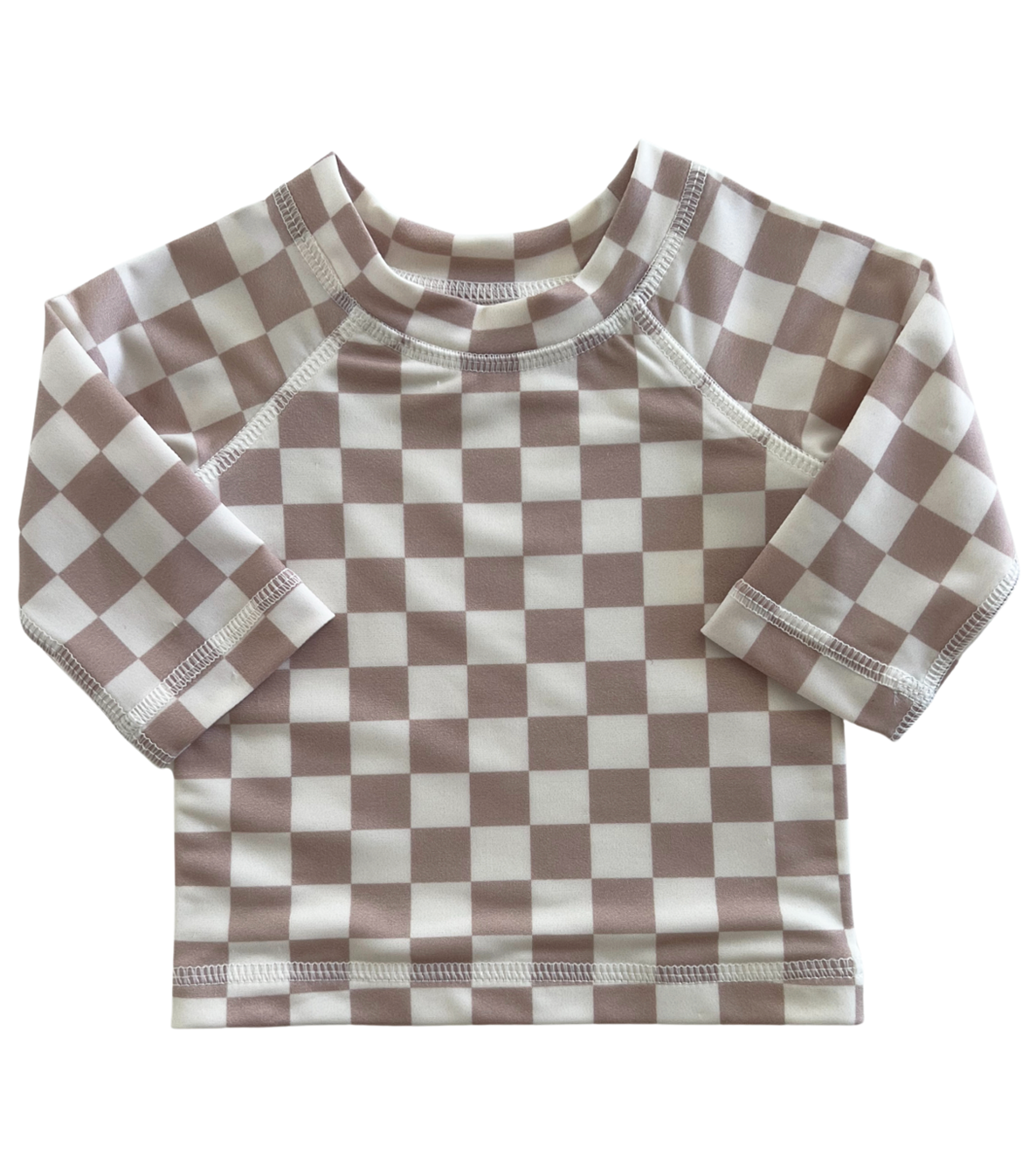 Tiramisu Checkerboard / Maui Rashguard / UPF 50+