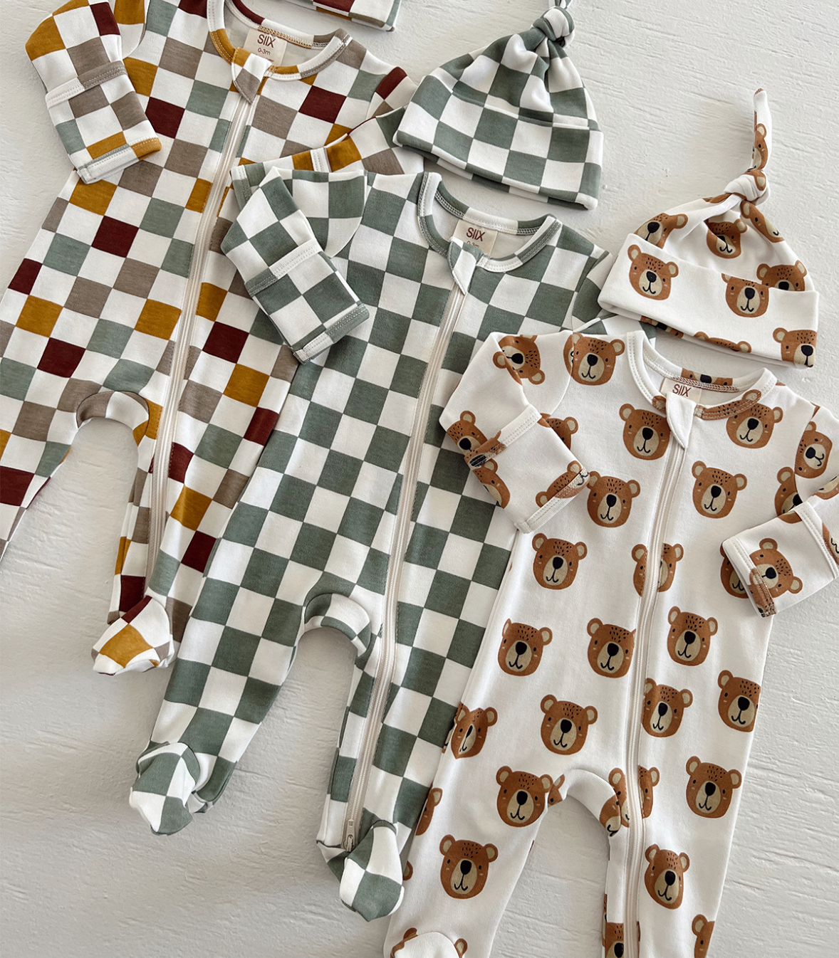 Baby Bear / Organic Zip Footie