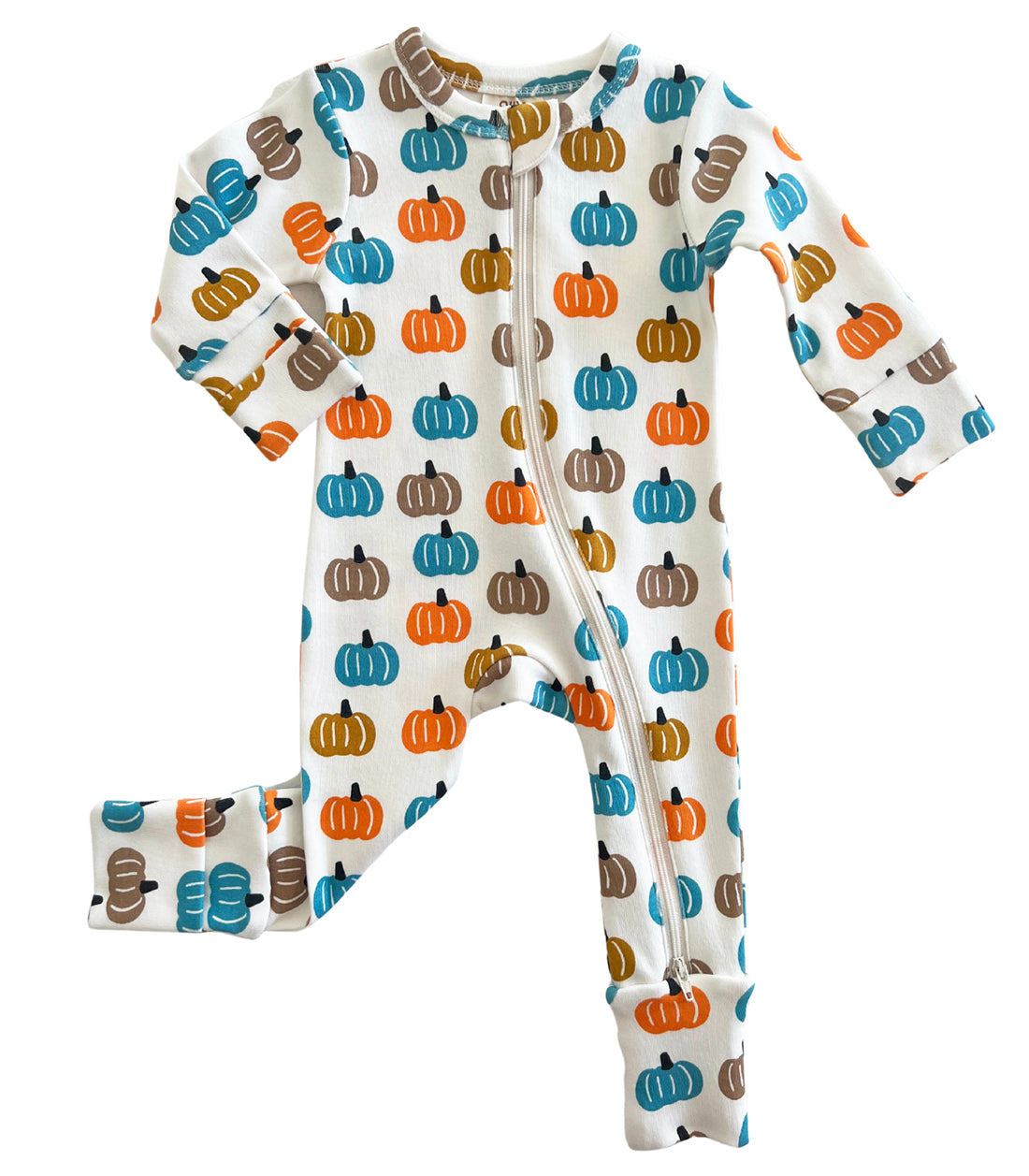 Pumpkin Patch / Organic 2-Way Zip Romper